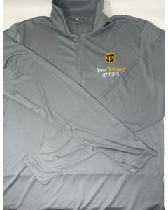 Performance Graphite 1/4 Zip with You Belong at UPS Embroidered